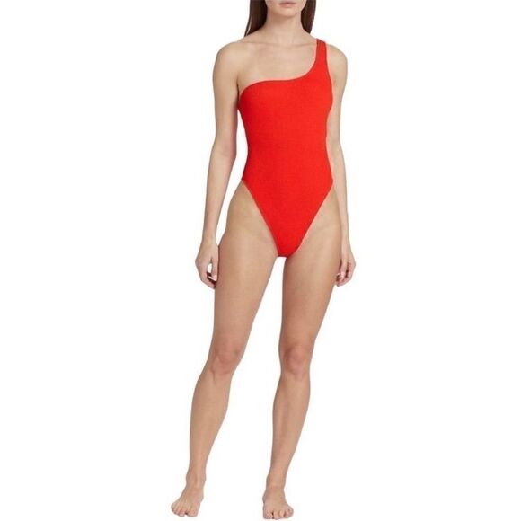 NWT GOOD AMERICAN Always FitsOne-Shoulder One piece Swimsuit various sizes - Picture 1 of 9